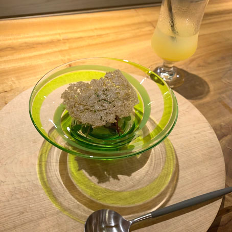 2花小町あゆせんべいメロンサラダ.jpg
