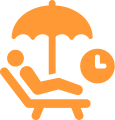休日のイラスト
